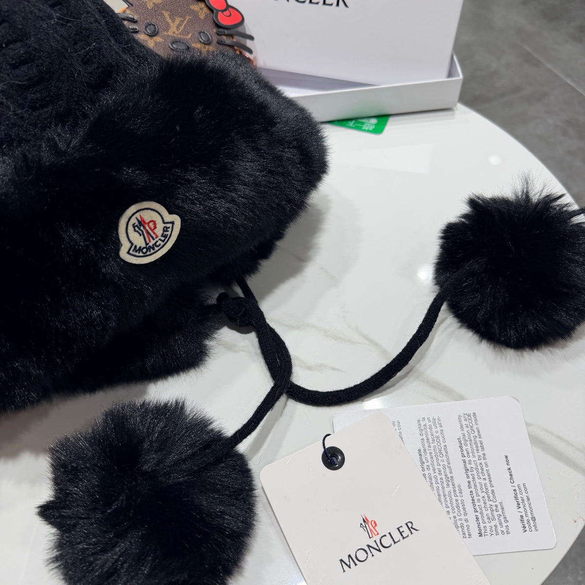 Moncler Plush Earflap Hat - image 4