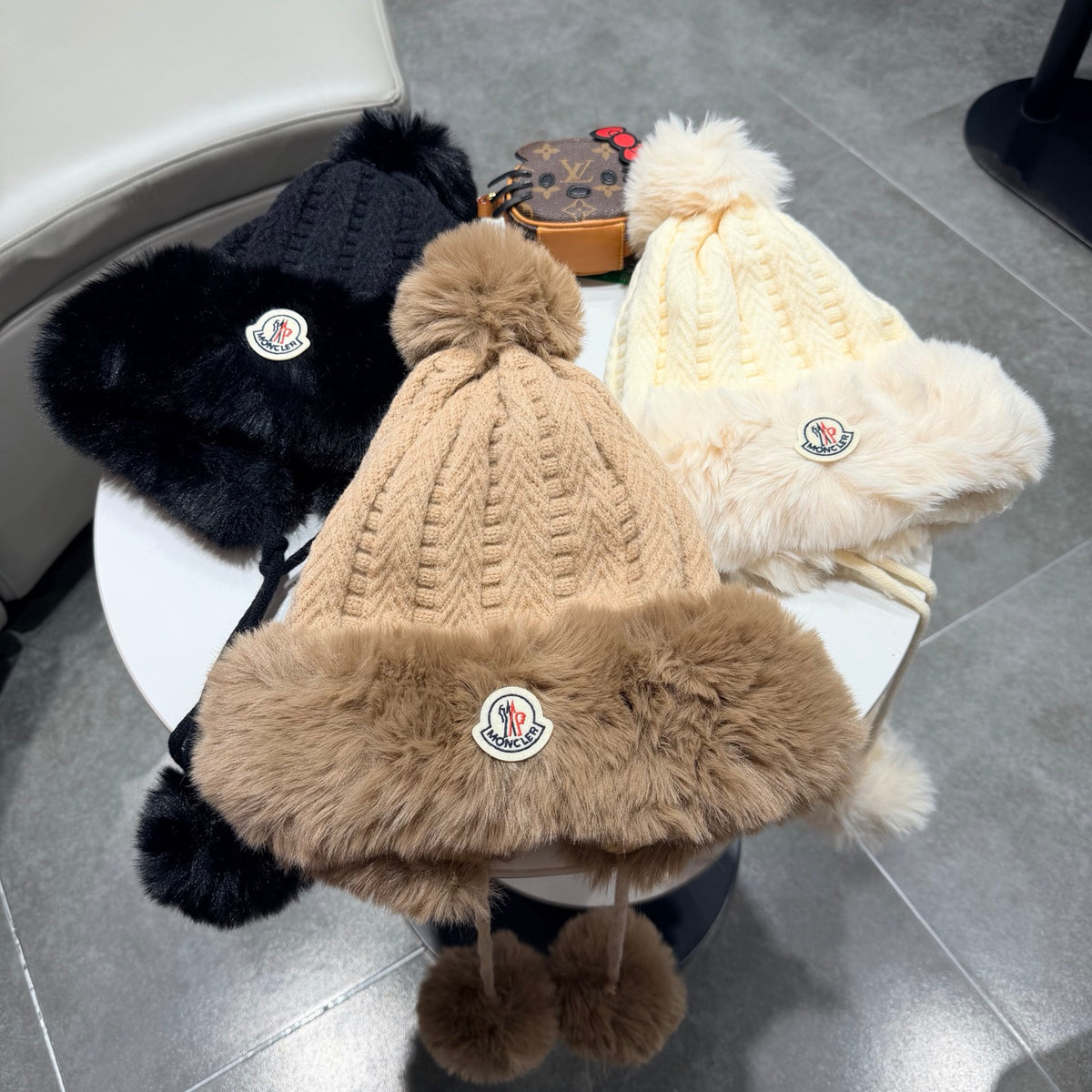 Moncler Plush Earflap Hat - image 5