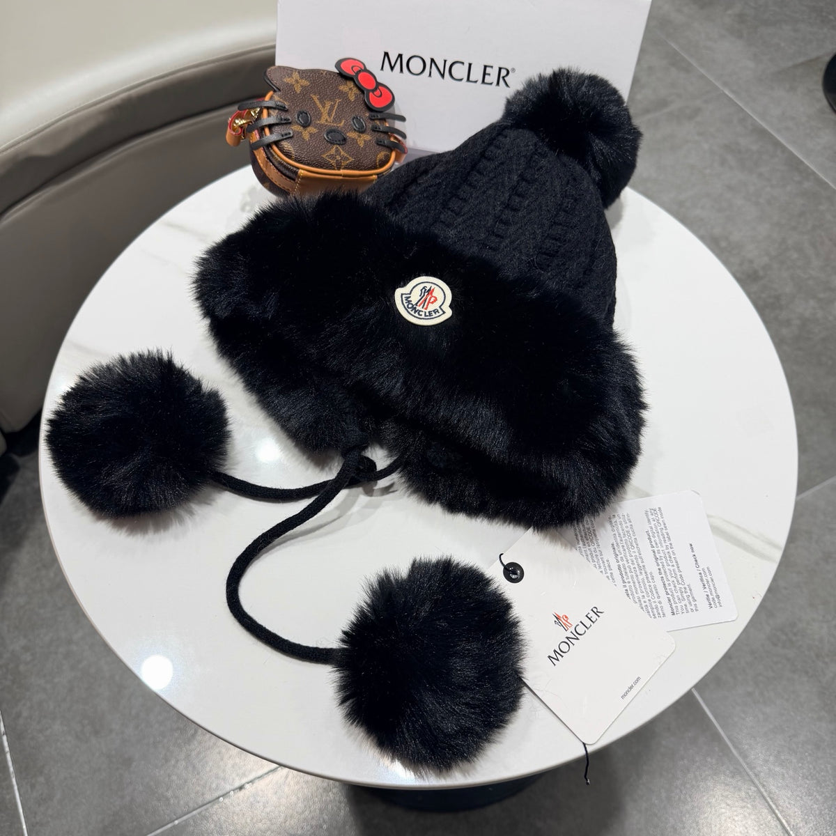 Moncler Plush Earflap Hat - image 2