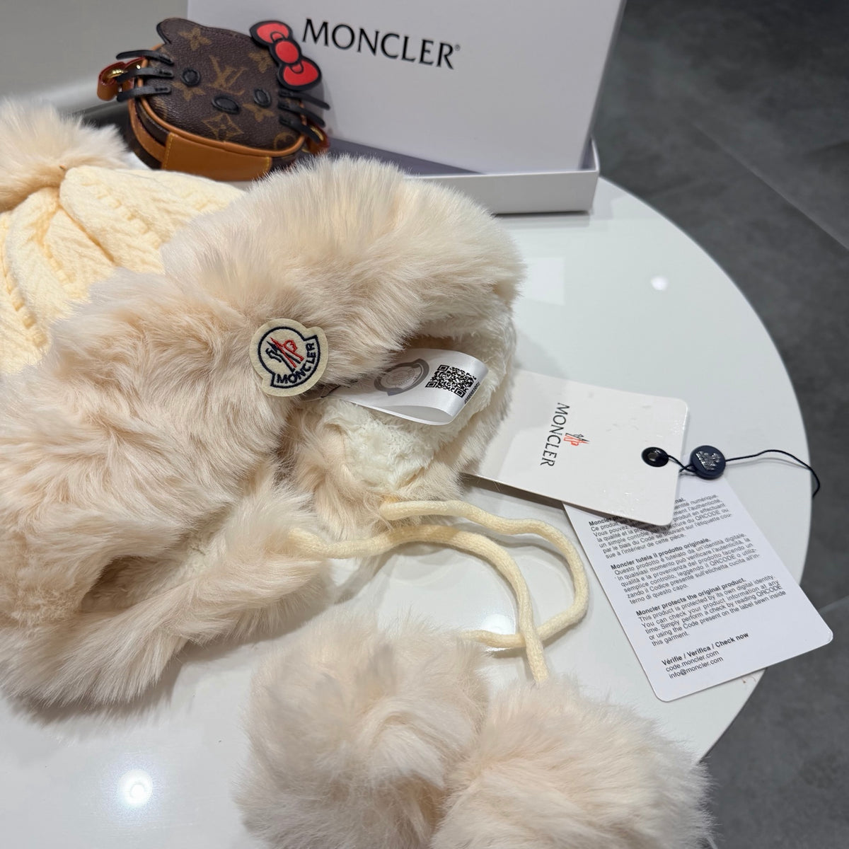 Moncler Plush Earflap Hat - image 9
