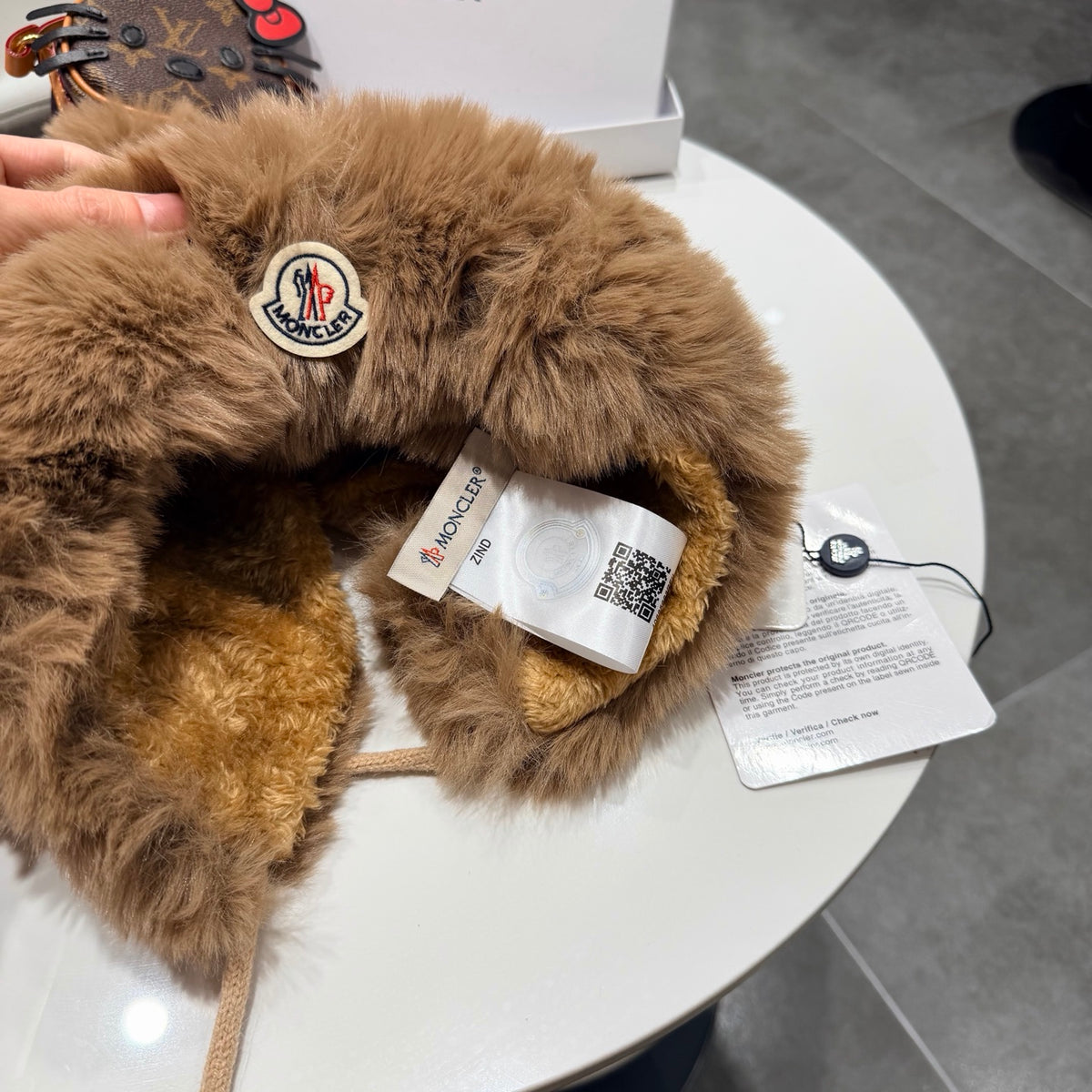 Moncler Plush Earflap Hat - image 7