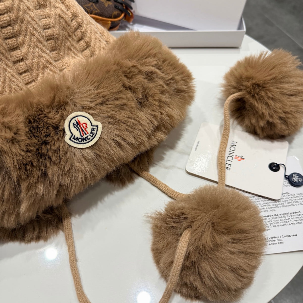 Moncler Plush Earflap Hat - image 3