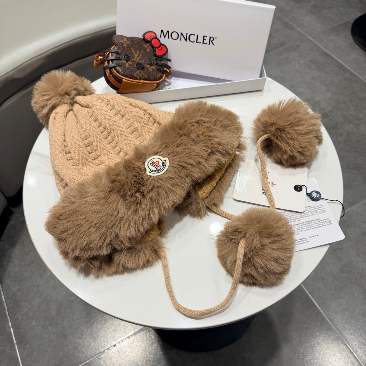 Moncler Plush Earflap Hat - image 2