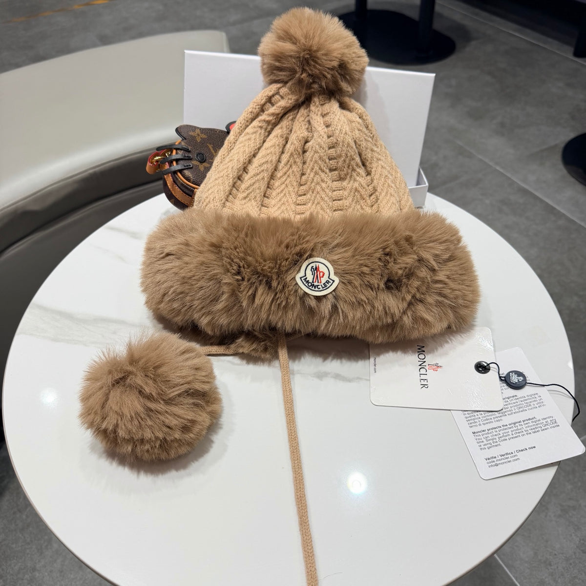 Moncler Plush Earflap Hat - image 8