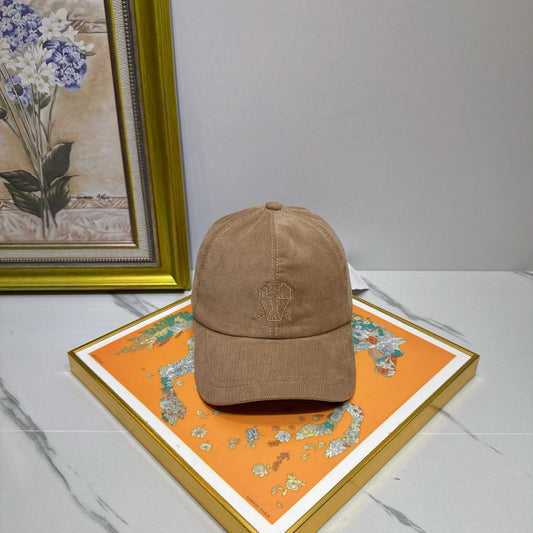 Brunello Cucinelli Corduroy Baseball Cap - image 1