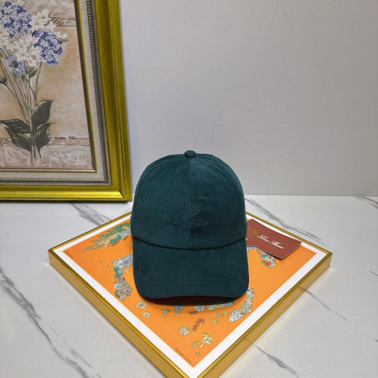 Loro Piana Corduroy Embroidered Baseball Cap - image 1