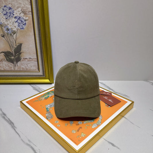 Loro Piana Corduroy Embroidered Baseball Cap - image 1