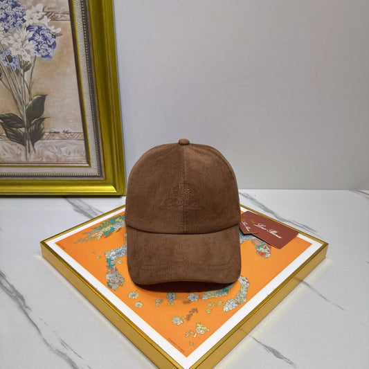 Loro Piana Corduroy Embroidered Baseball Cap - image 1