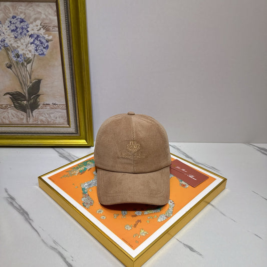 Loro Piana Corduroy Embroidered Baseball Cap - image 1