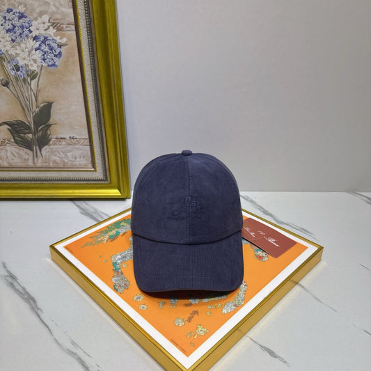 Loro Piana Corduroy Embroidered Baseball Cap - image 1