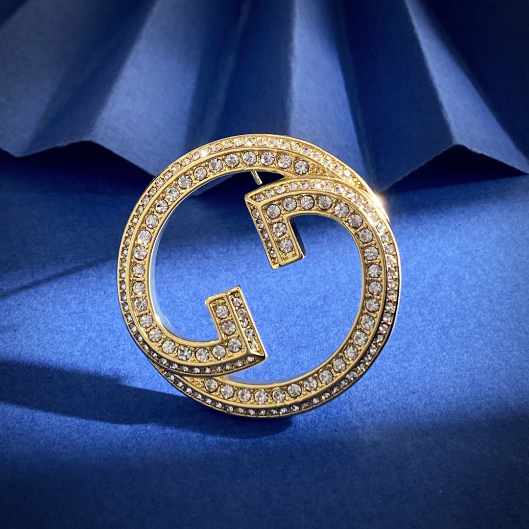 Martin Graham brooch in polished metal-tone – main product view