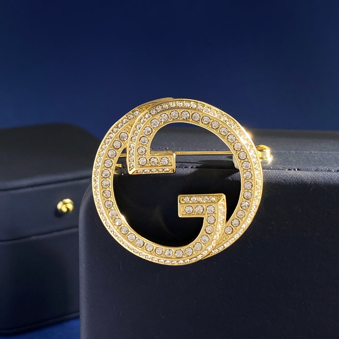 Martin Graham brooch in polished metal-tone – main product view