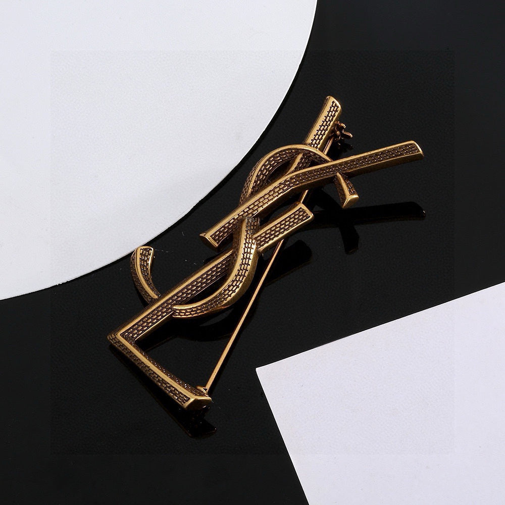 Martin Graham brooch in polished metal-tone – main product view