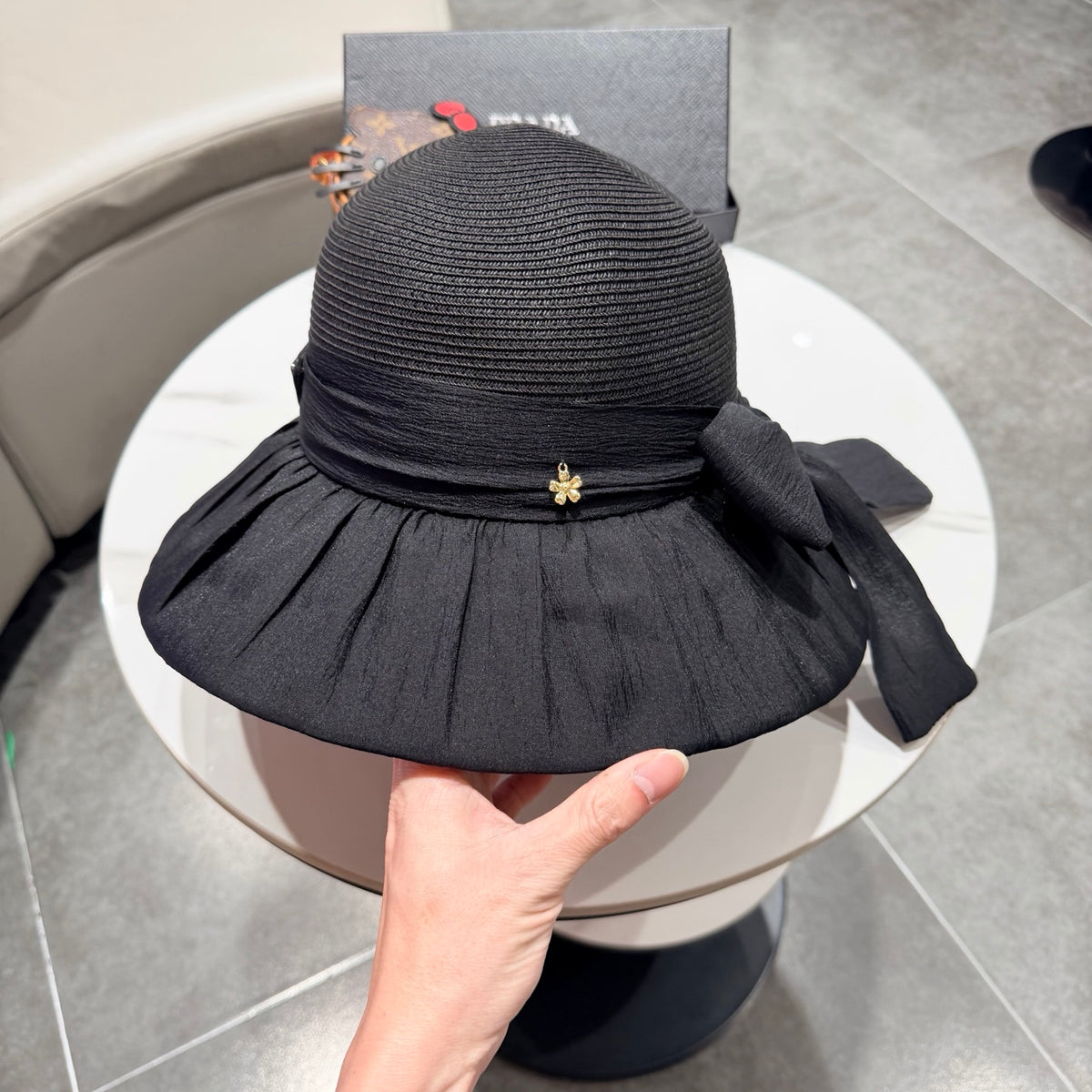 Prada Woven Bucket Hat - image 2