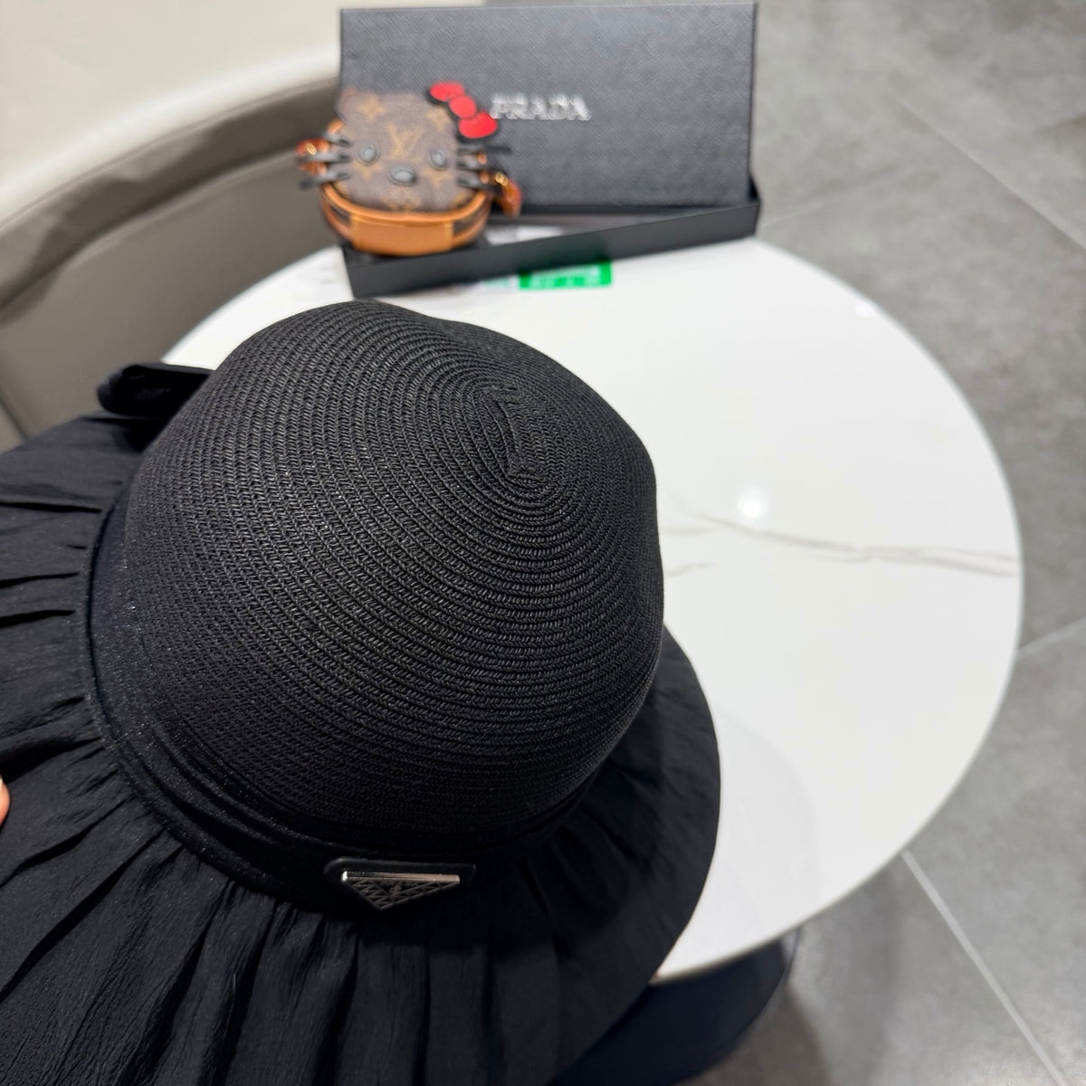 Prada Woven Bucket Hat - image 6