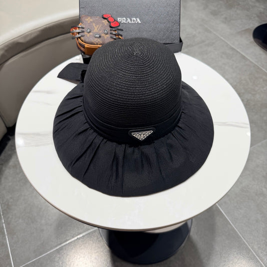 Prada Woven Bucket Hat - image 1