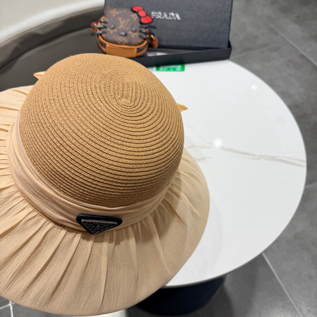 Prada Woven Bucket Hat - image 7