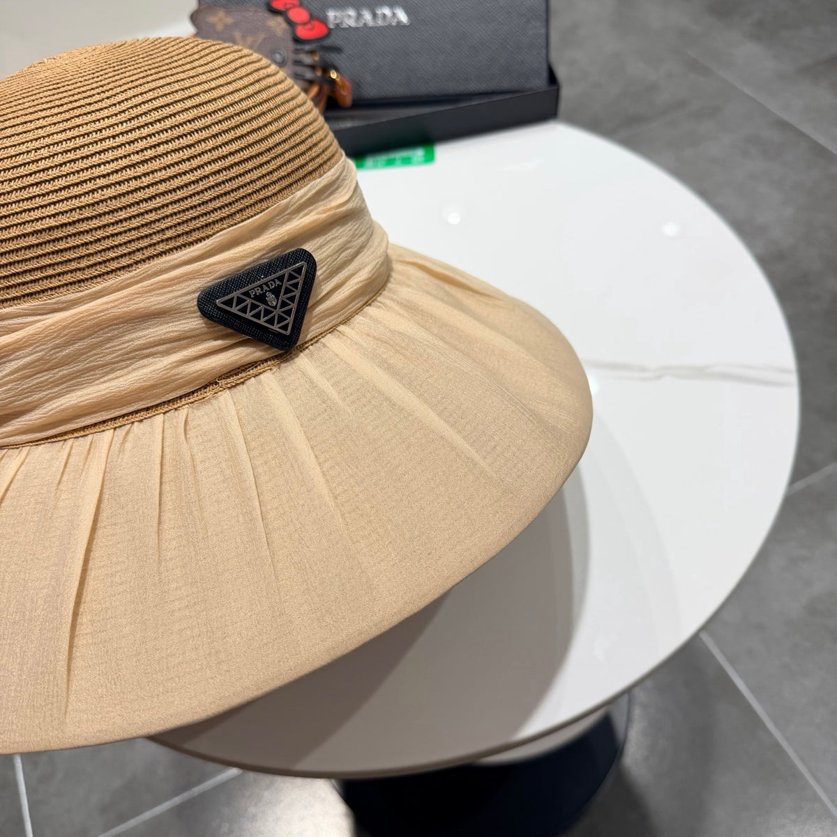 Prada Woven Bucket Hat - image 6