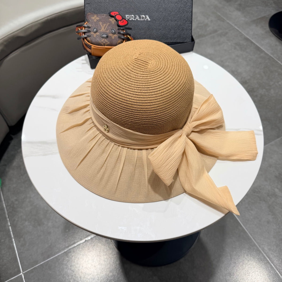 Prada Woven Bucket Hat - image 4