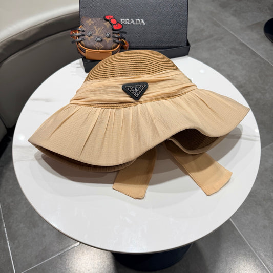 Prada Woven Bucket Hat - image 1