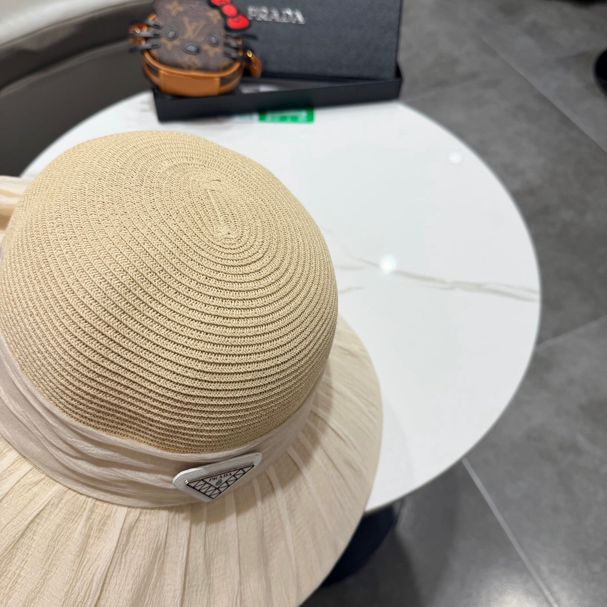 Prada Woven Bucket Hat - image 7