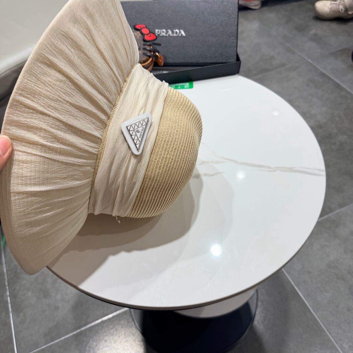 Prada Woven Bucket Hat - image 9