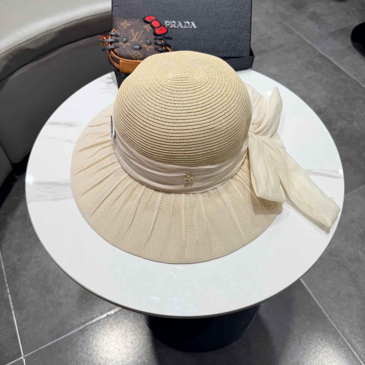 Prada Woven Bucket Hat - image 4