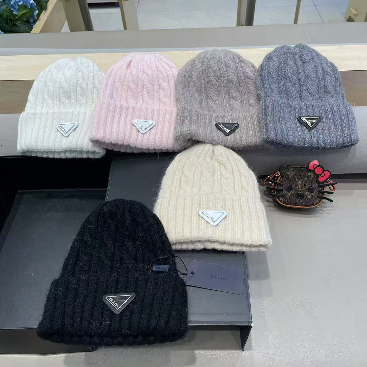 Prada Cable Knit Beanie - image 5