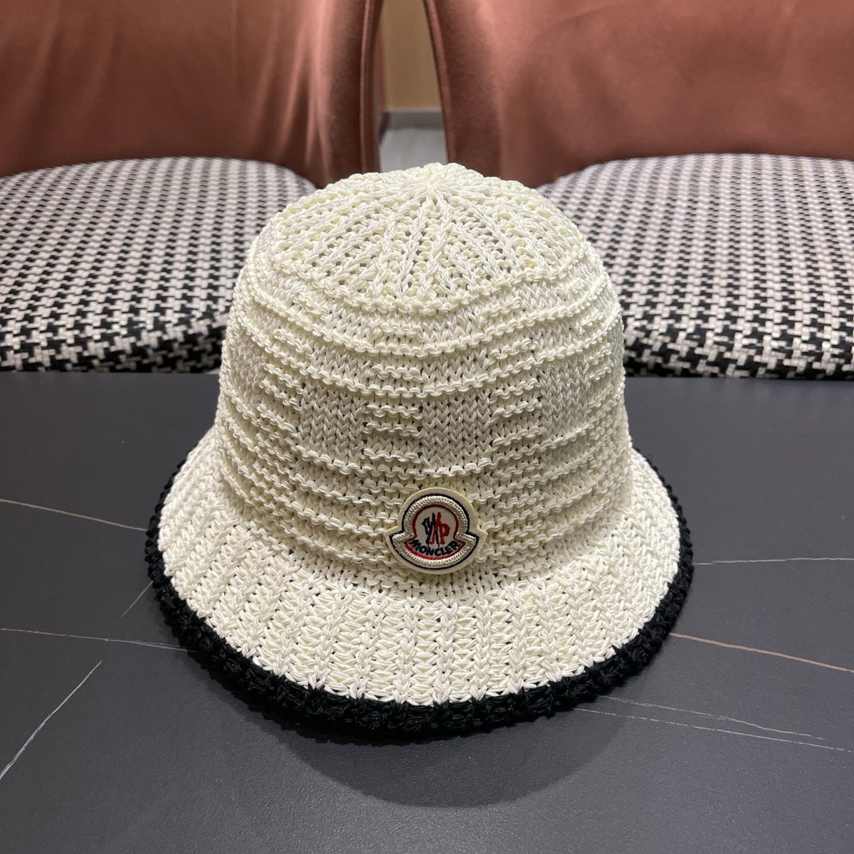 Moncler Open Knit Bucket Hat - image 1