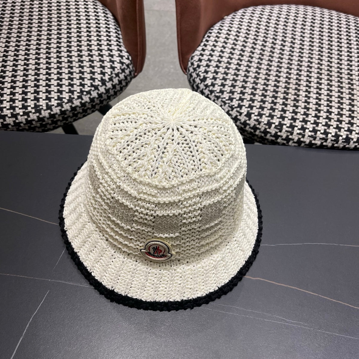 Moncler Open Knit Bucket Hat - image 5
