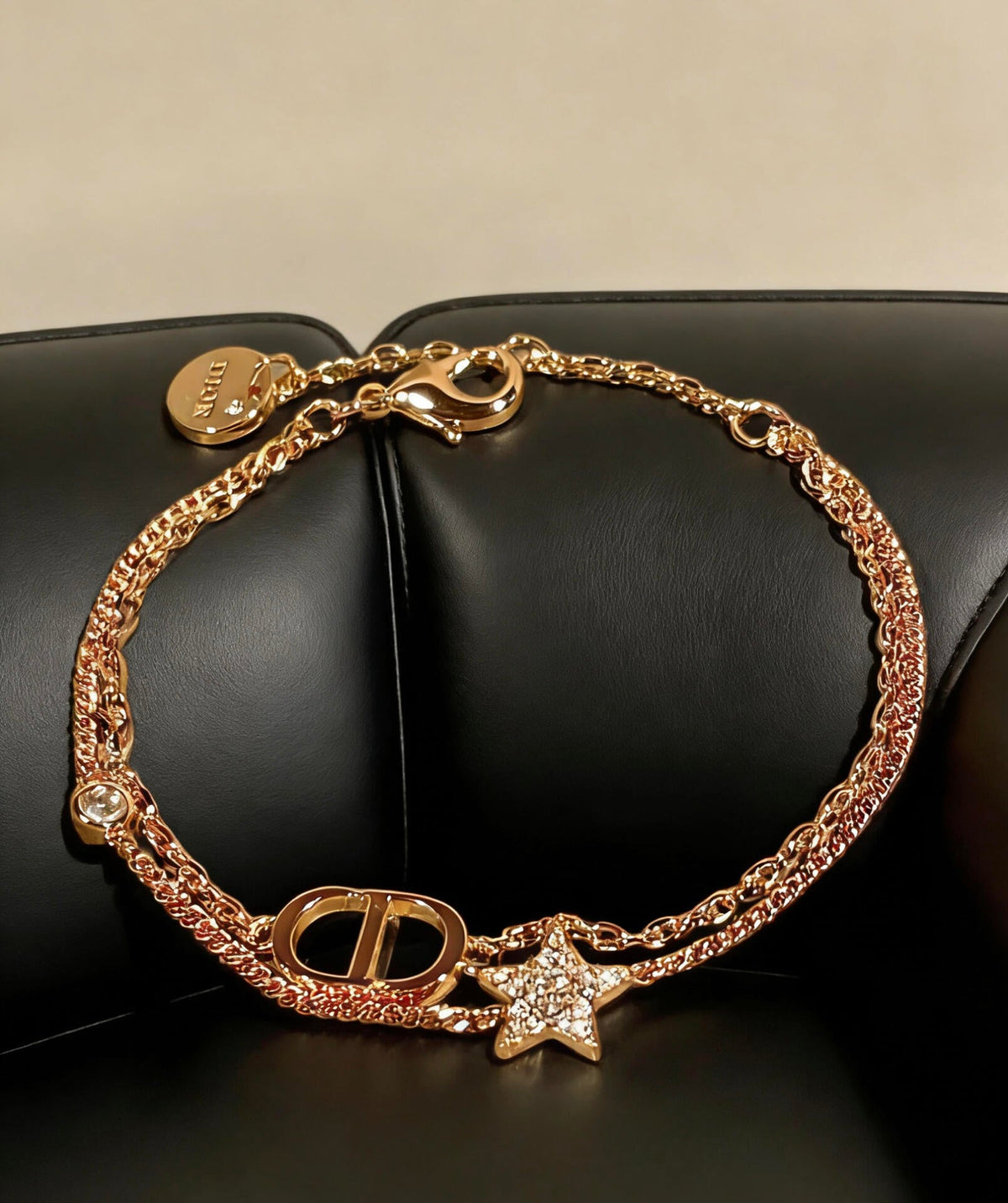 Martin Graham bracelet in polished metal-tone – close-up detail