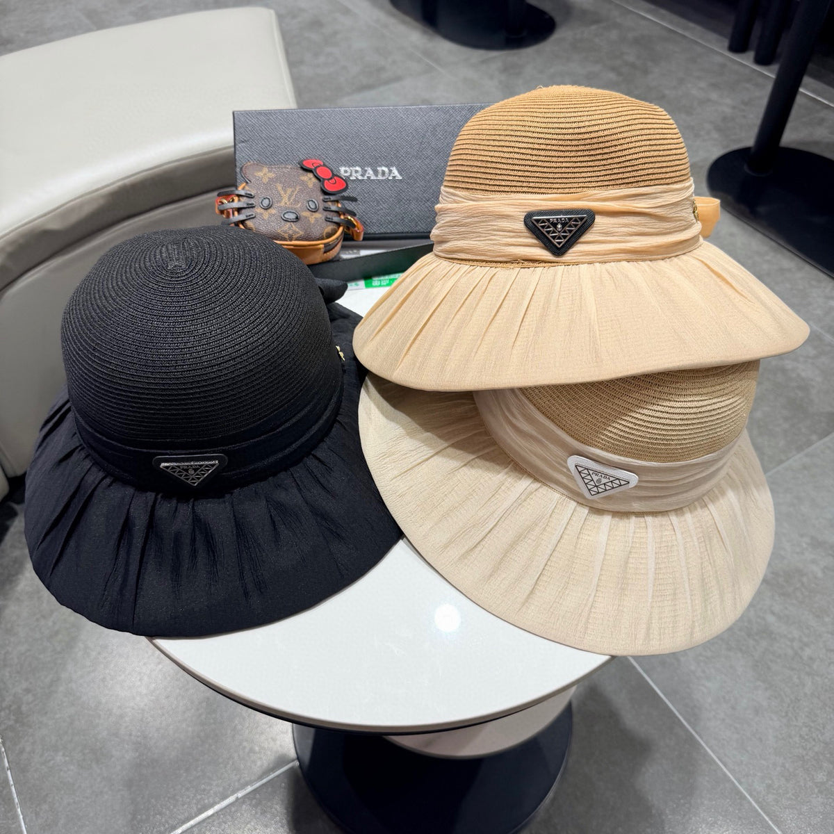 Prada Woven Bucket Hat - image 5