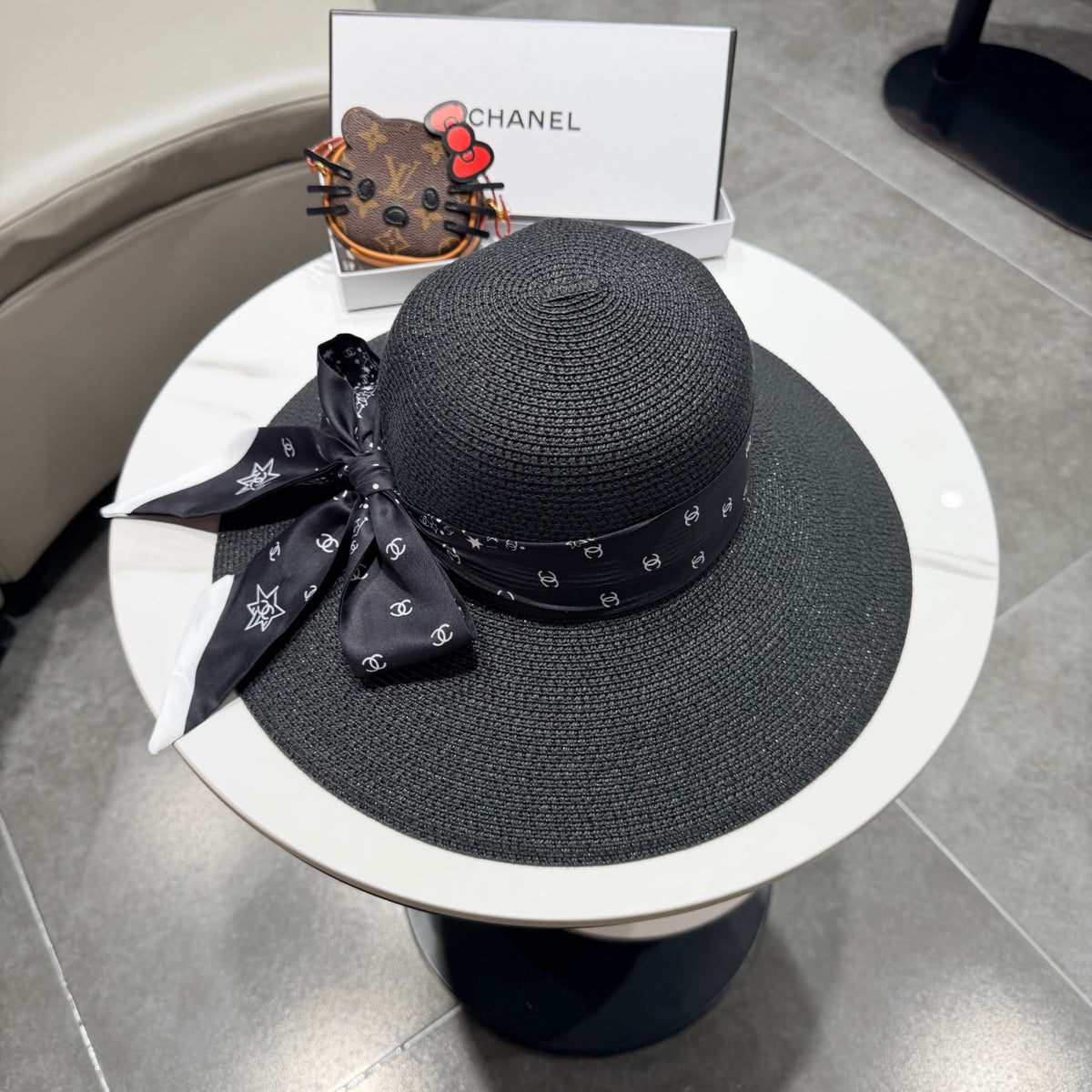 Chanel Wide Brim Hat - image 3