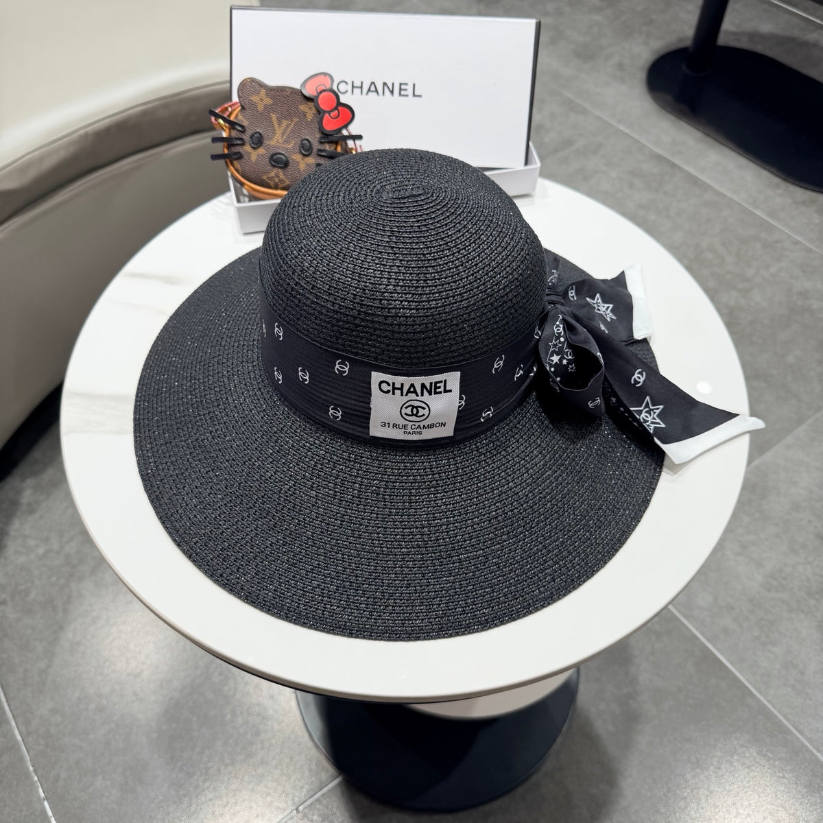 Chanel Wide Brim Hat - image 1