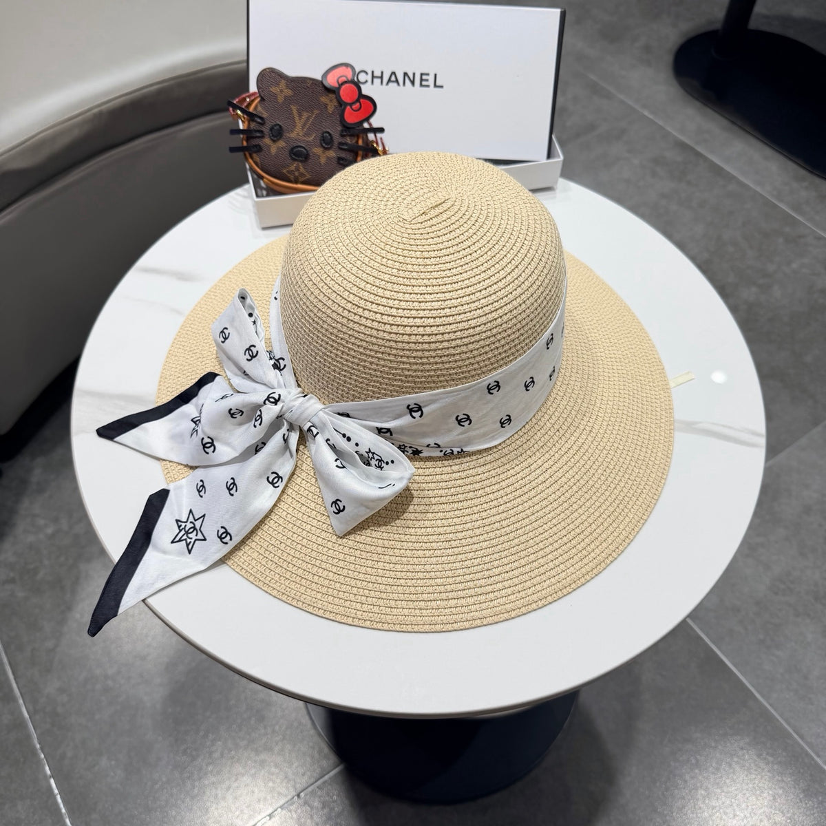 Chanel Wide Brim Hat - image 3