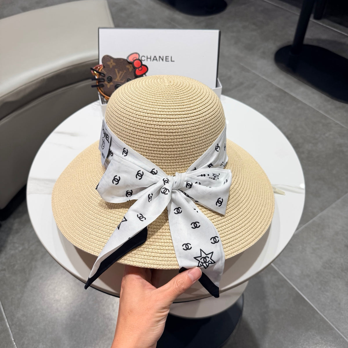 Chanel Wide Brim Hat - image 8