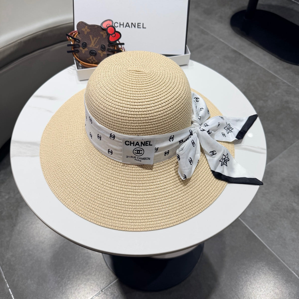 Chanel Wide Brim Hat - image 1