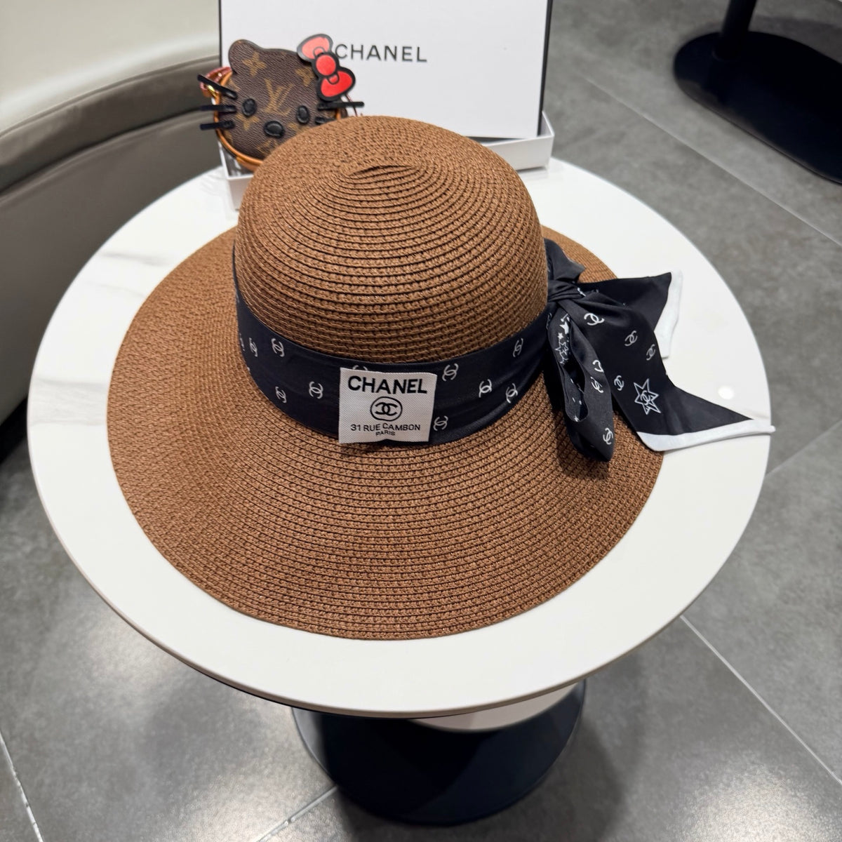 Chanel Wide Brim Hat - image 1