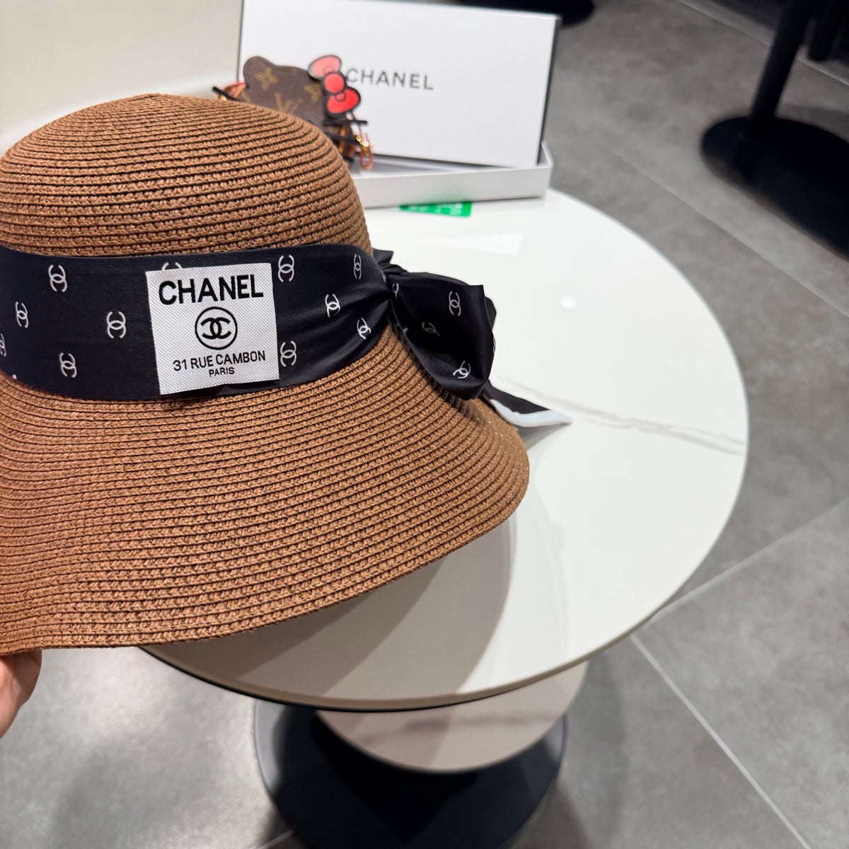 Chanel Wide Brim Hat - image 4
