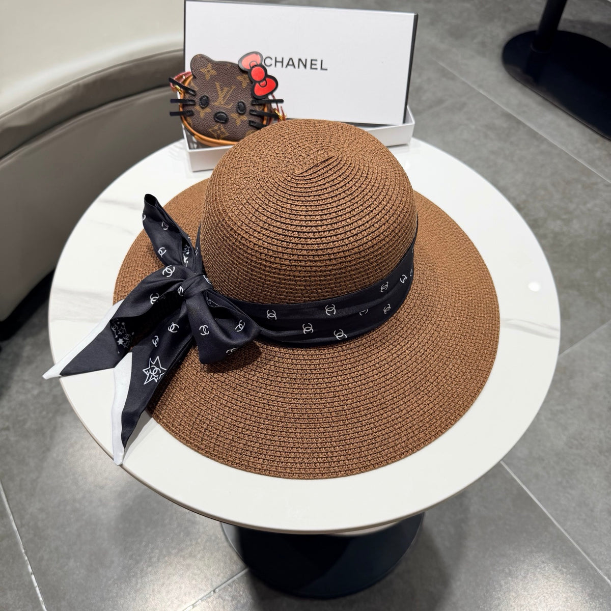 Chanel Wide Brim Hat - image 3
