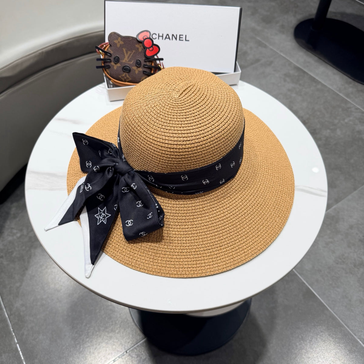 Chanel Wide Brim Hat - image 3