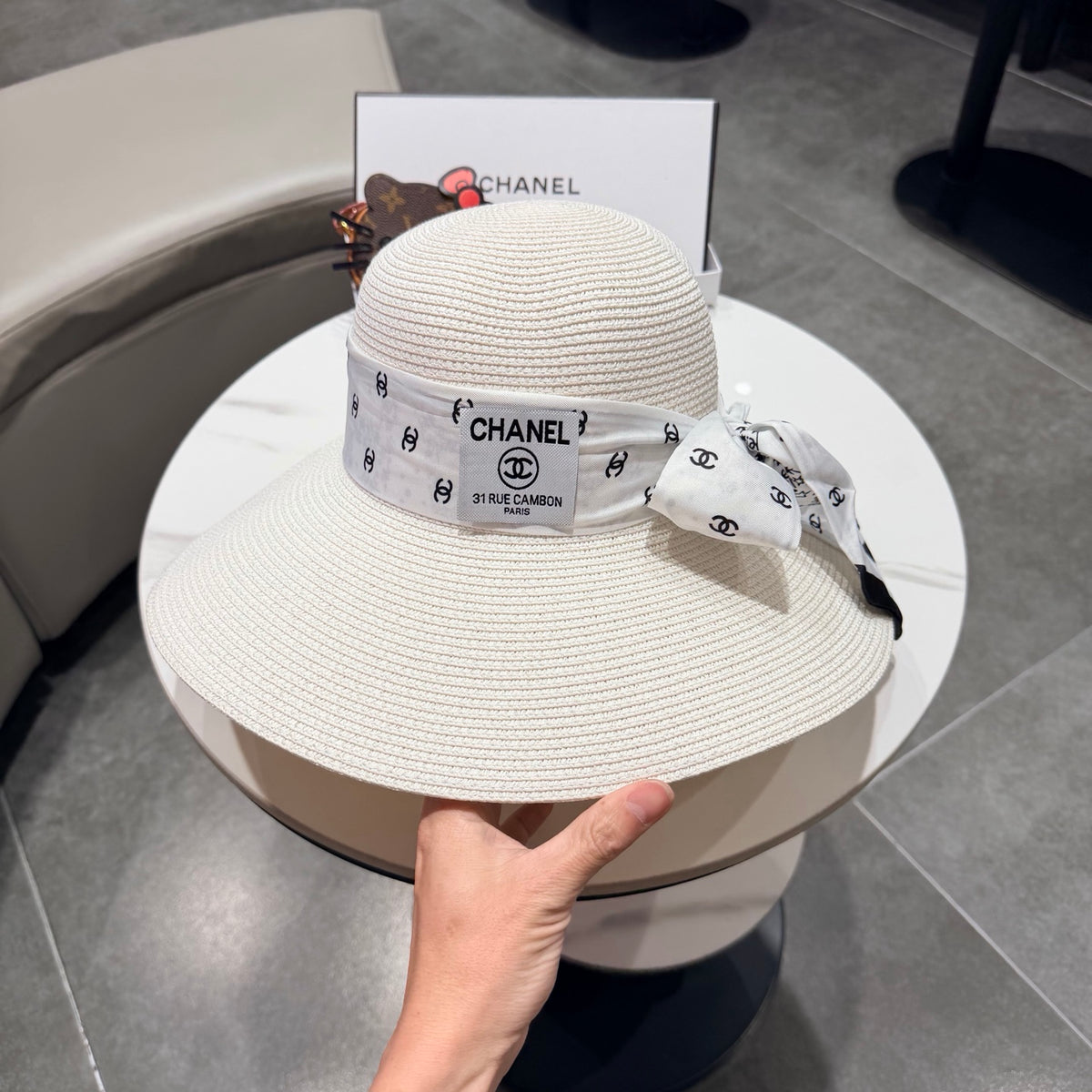 Chanel Wide Brim Hat - image 8