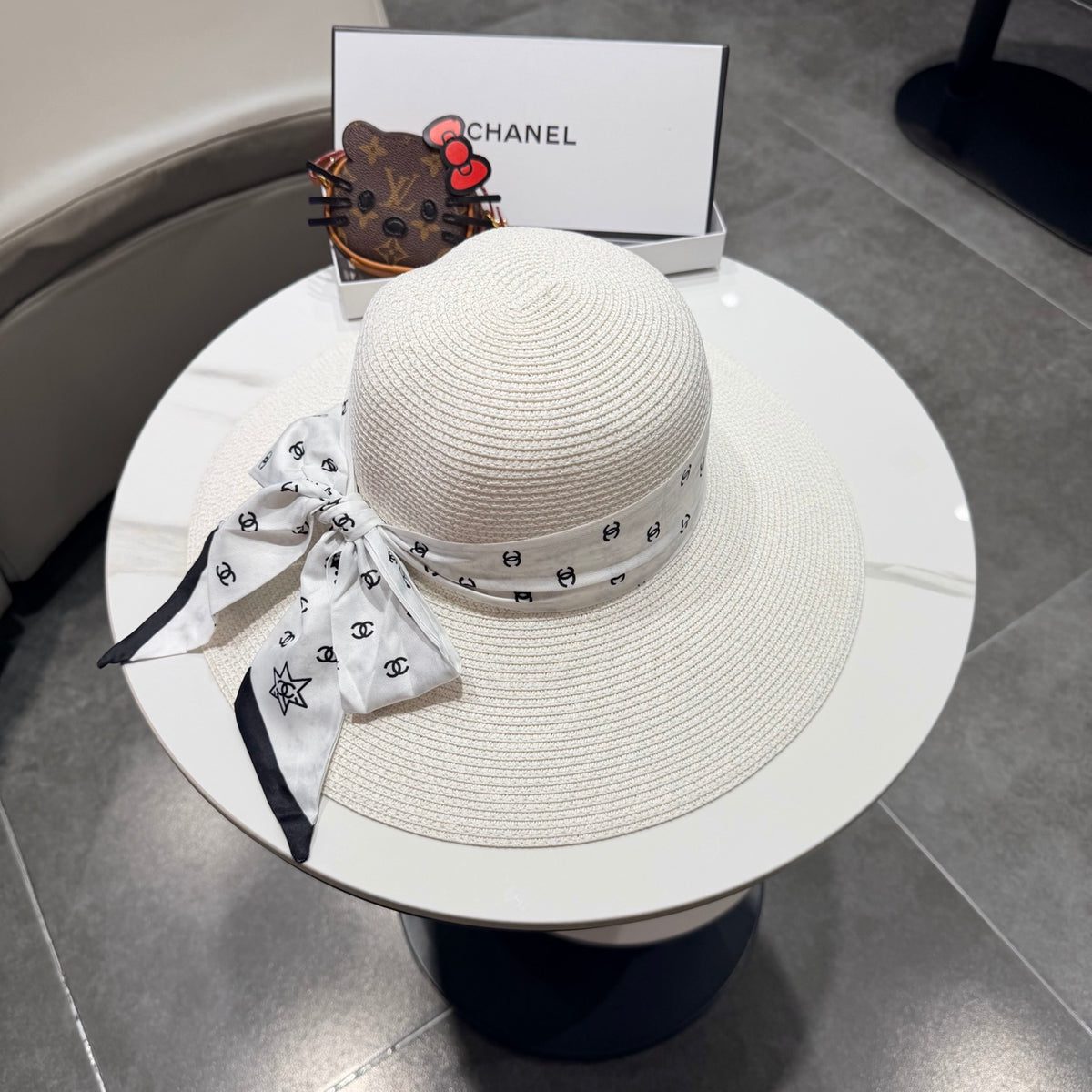 Chanel Wide Brim Hat - image 3