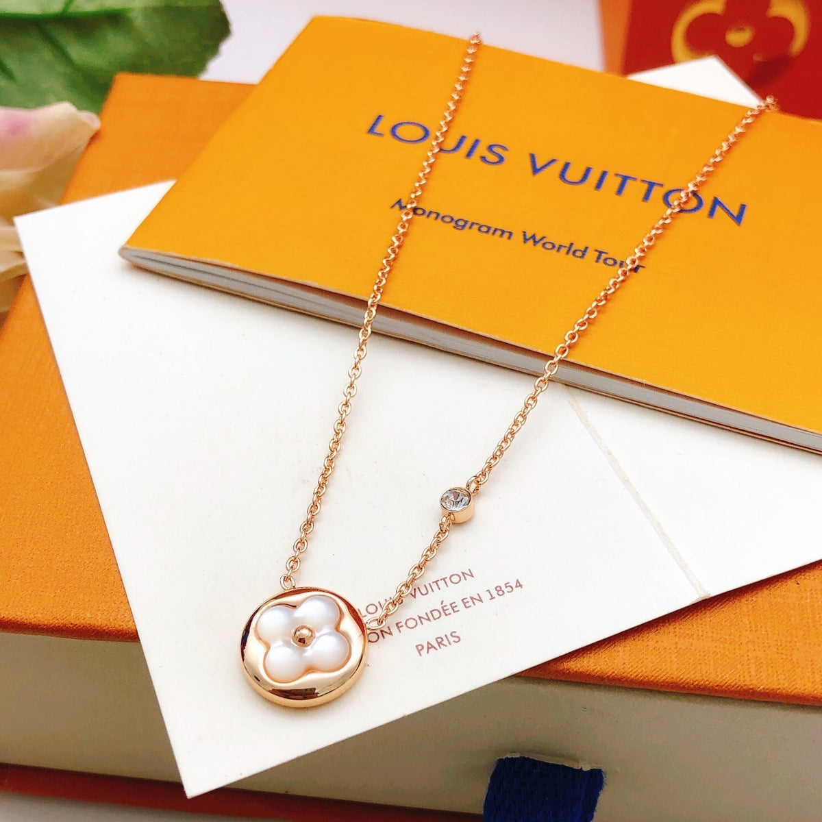 Martin Graham pendant necklace in polished metal-tone – front product view