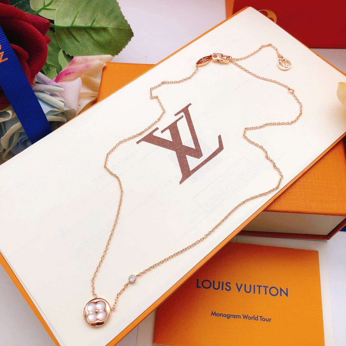 Martin Graham pendant necklace in polished metal-tone – styled product view