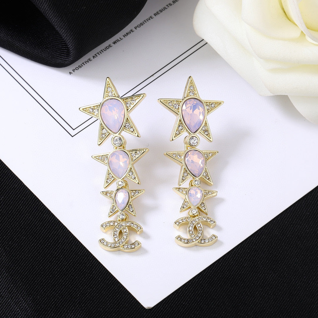 Martin Graham earrings in polished metal-tone – front product view