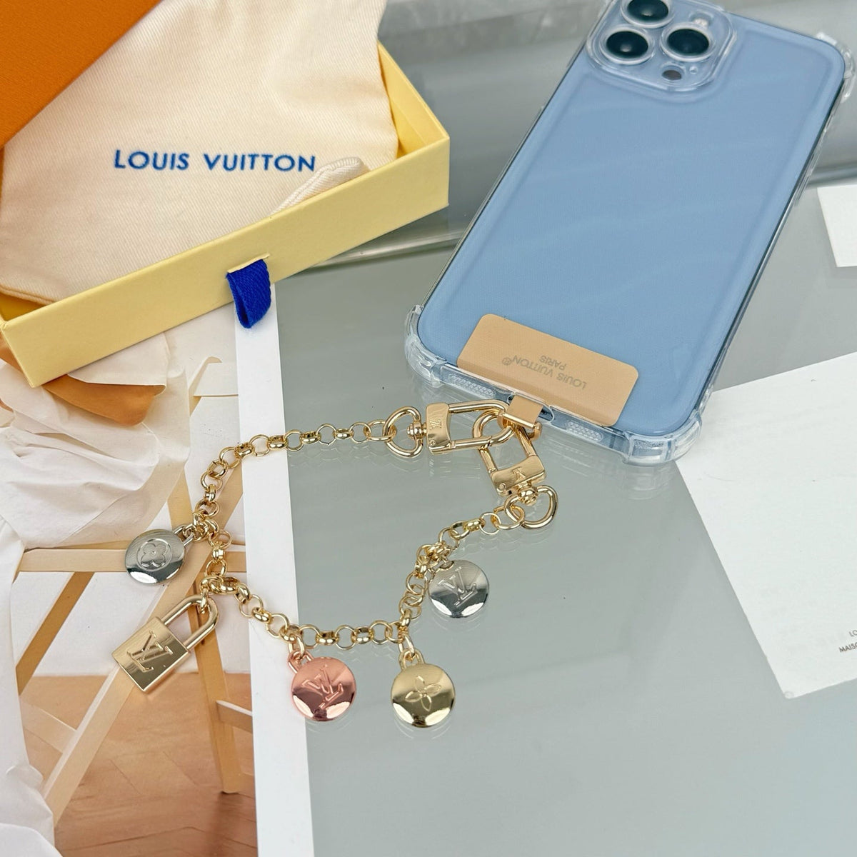 Martin Graham fashion accessory in polished metal-tone – front product view