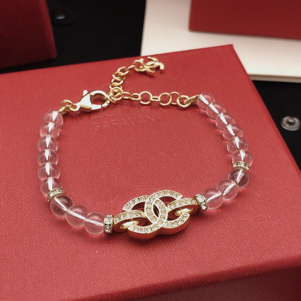 Martin Graham bracelet in polished metal-tone – front product view