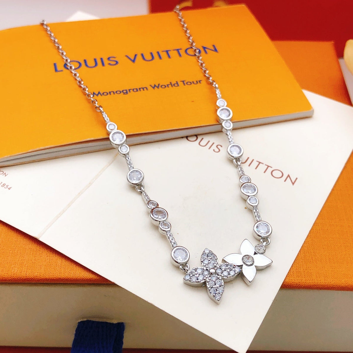 Martin Graham pendant necklace in polished metal-tone – front product view