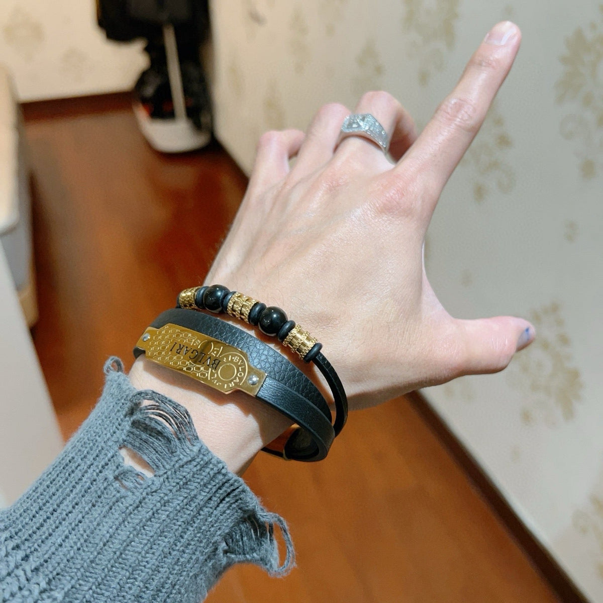 Martin Graham bracelet in polished metal-tone – main product view